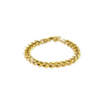 Bracciale in Ottone Lucido con Catena Grumetta Ovale Unoaerre