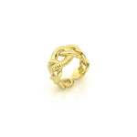 Anello in Ottone con Maglia Grumetta Centrale Unoaerre