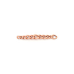 Bracciale in Ottone Satinato con Maxi Catena Grumetta a Scalare e Chiusura Unoaerre