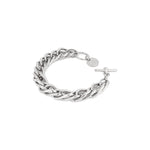 Bracciale in Ottone con Catena "Spiga" Intrecciata e T-bar Unoaerre