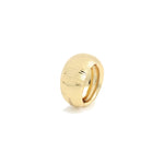 Anello a Fascia Bombata in Ottone con Bagno in Oro e Argento Unoaerre