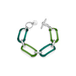 Bracciale Donna in Ottone con Bagno in Argento e Smalto Verd Unoaerre