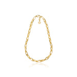 Collana Catena a Navette Concatenata con Bagno in Oro Giallo Unoaerre