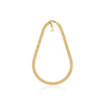 Collana Catena Grumetta Doppia Diamantata, Bagno in Oro o Argento Unoaerre