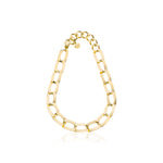 Collana con Catena Quadra Piatta in Ottone Unoaerre