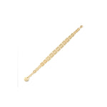Bracciale con Maglie Quadrate Piatte con Chiusura a Moschettone Unoaerre