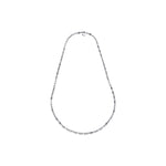 Collana Lunga in Maglia Marina Piatta, Finitura Lucida Unoaerre