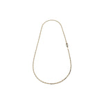 Collana Lunga in Catena Traversino con Bagno in Oro e Chiusura Unoaerre