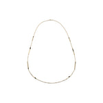 Collana Lunga in Catena Sottile con Lastrine Rettangolari Piatte Alternate Unoaerre