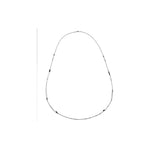 Collana Lunga in Catena Sottile con Lastrine Rettangolari Piatte Alternate Unoaerre