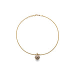 Collana della Collezione Mine con Ciondolo Piccolo Smaltato Sabbia Lucido Unoaerre