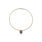 Collana della Collezione Mine con Ciondolo Piccolo Smaltato Testa di Moro Lucido Unoaerre