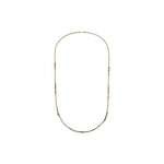 Collana Lunga in Catena Placcata Oro, Maglia Traversino Unoaerre