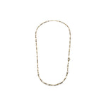 Collana Lunga Donna, Catena Placcata Oro Paperclip Unoaerre