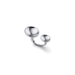 Anello Design Aperto con Elementi a Forma di Tondo Concavo Unoaerre