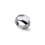 Anello a Fascia con Design Geometrico Placcato Oro o Argento Unoaerre