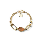 Bracciale Catena Dorata, Pietra Occhio di Gatto Unoaerre