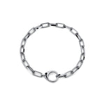 Collana Catena Donna Placcata Oro o Argento, Maxi Moschetton Unoaerre