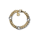 Bracciale Elastico a Sfere con Pendente Logo Unoaerre