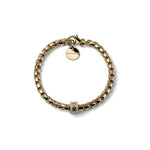 Bracciale Elastico a Sfere con Pendente a Disco Unoaerre