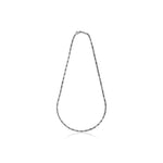 Collana da Uomo Catena Bizantina Sottile in Argento Brunito Unoaerre