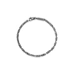 Bracciale Uomo Catena Bizantina Sottile in Argento Brunito Unoaerre