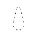 Collana Uomo Catena Bizantina Sottile in Argento Brunito con Dettagli in Smalto Unoaerre