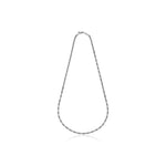 Collana da Uomo Catena Bizantina Sottile in Argento Brunito Unoaerre