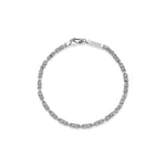 Bracciale Uomo Catena Bizantina Sottile in Argento Brunito Unoaerre