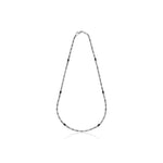 Collana Uomo Catena Bizantina Sottile in Argento Brunito con Dettagli in Smalto Unoaerre