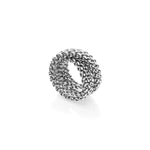 Anello Donna con Fascia Chicco di Riso Ad Intreccio Unoaerre