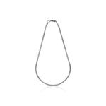 Collana Uomo con Catena Piatta Sottile in Argento Unoaerre