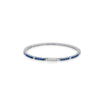 Bracciale Tennis in Argento con Pietre Zirconia Cubica Blu e Bianche Unoaerre