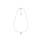 Collana in Argento con Perla Scura e Zircone Unoaerre