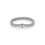 Bracciale in Argento Chicco con Chiusura Gioiello e Zirconi Unoaerre