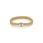 Bracciale in Argento Chicco con Chiusura Gioiello e Zirconi Unoaerre