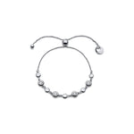 Bracciale in Argento con Piccole Sfere e Cubic Zirconia Unoaerre