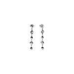 Orecchini Lunghi in Argento 925 con Sfere e Cubic Zirconia Unoaerre