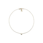 Collana Catena Sottile in Argento 925 con Centrale di Cubic Zirconia Unoaerre