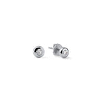 Orecchini a Bottoncino in Argento 925 con Cubic Zirconia Unoaerre