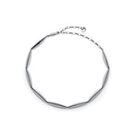 Collana in Argento con Elementi Geometrici Bombati Unoaerre
