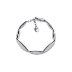 Bracciale in Argento con Elementi Geometrici Bombati Unoaerre