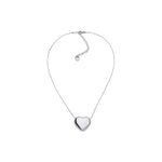 Collana in Argento 925 con Pendente a Forma di Cuore Grande Bombato Unoaerre