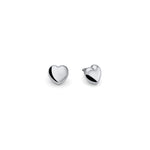 Orecchini in Argento 925 con Cuori Medi Bombati Unoaerre