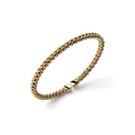 Bracciale Rigido Aperto in Maglia Chicco di Riso in Argento Unoaerre