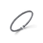 Bracciale Rigido Aperto in Maglia Chicco di Riso in Argento Unoaerre