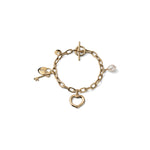 Bracciale in Argento Dorato con Catena Forzatina Unoaerre