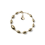Bracciale a Navette Bombate con Pendente Logo Unoaerre