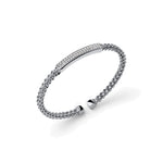 Bracciale Rigido a Spirale a Corda con Zircone Unoaerre