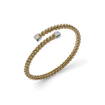 Bracciale Rigido a Spirale a Sfere con Zircone Unoaerre